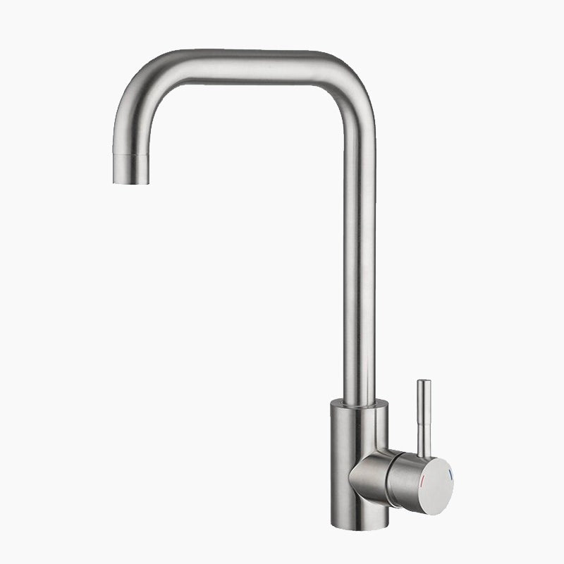 robinet-mitigeur-cuisine-col-de-cygne-rectangulaire-acier