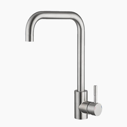 robinet-mitigeur-cuisine-col-de-cygne-rectangulaire-acier