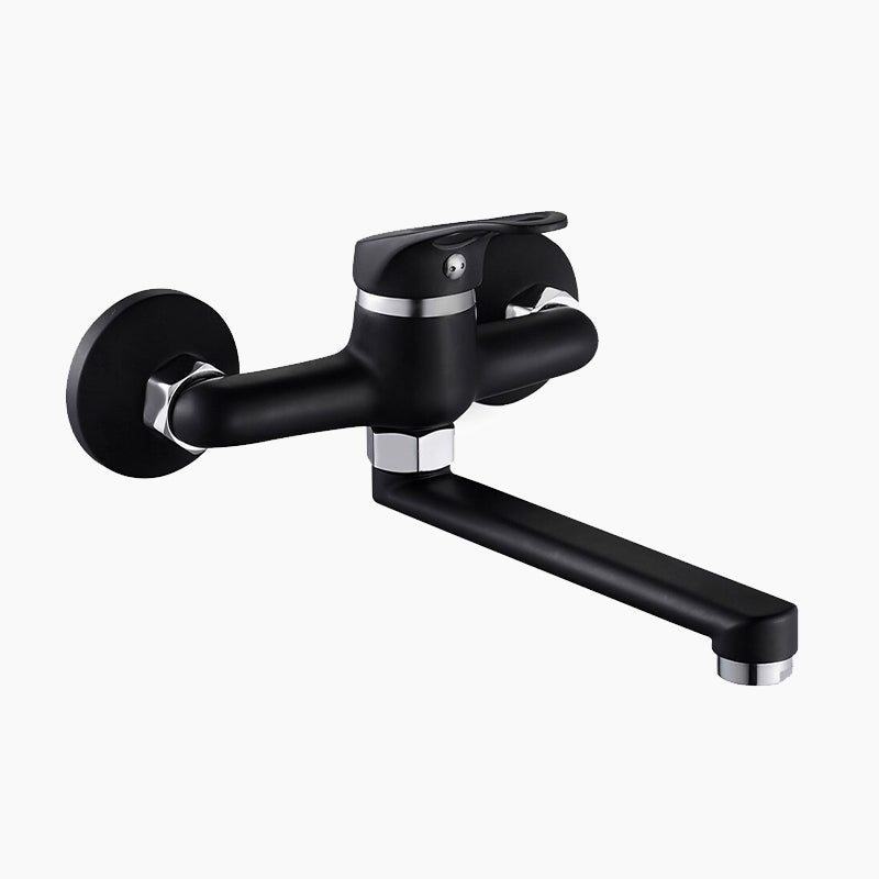 robinet-mitigeur-mural-cuisine-a-bec-noir