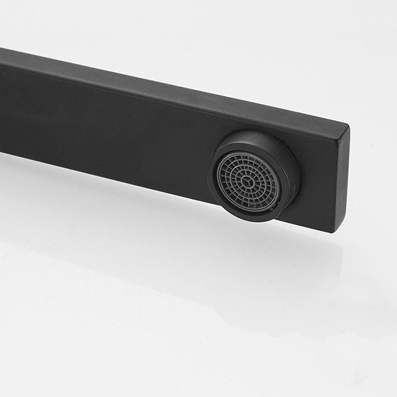 NovaLine Robinet Mitigeur Cuisine Rabattable Noir Col de Cygne Plat