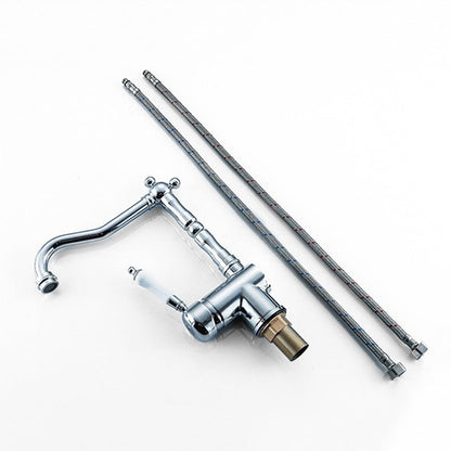 Robinet mitigeur cuisine rétro chromé — Édition Signature