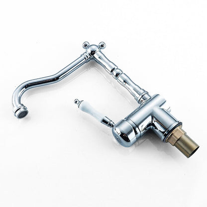 Robinet mitigeur cuisine rétro chromé — Édition Signature