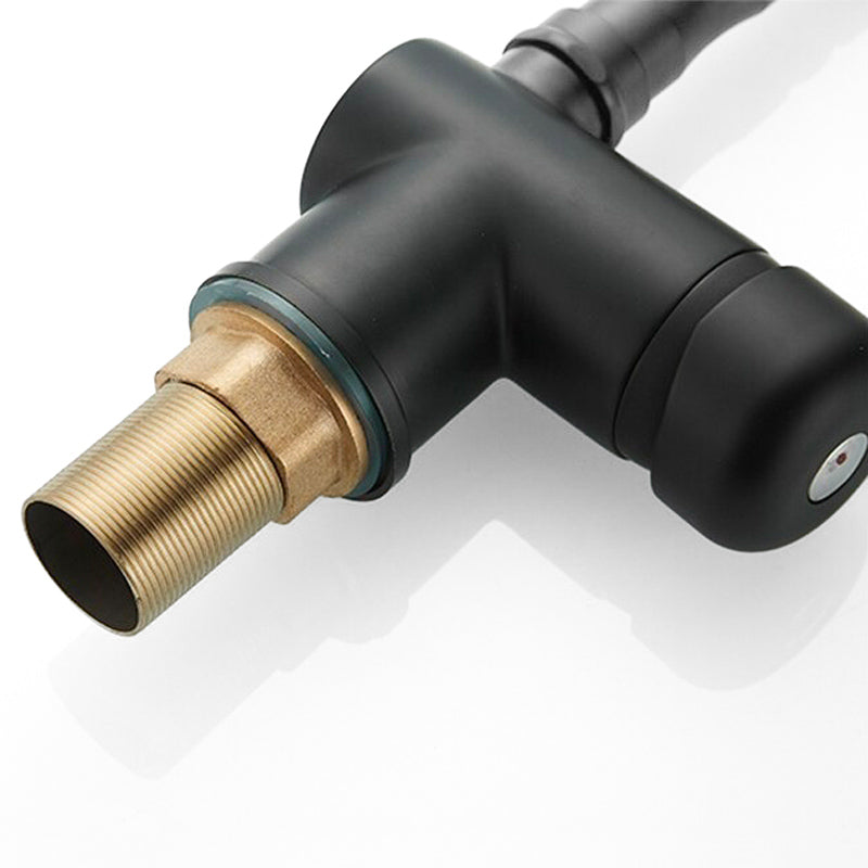 Robinet mitigeur cuisine rétro noir — Édition Signature