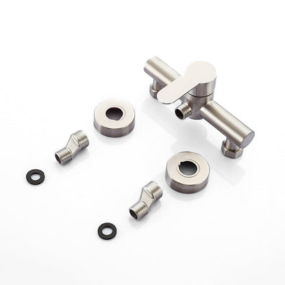 Mitigeur douche en acier à sortie basse