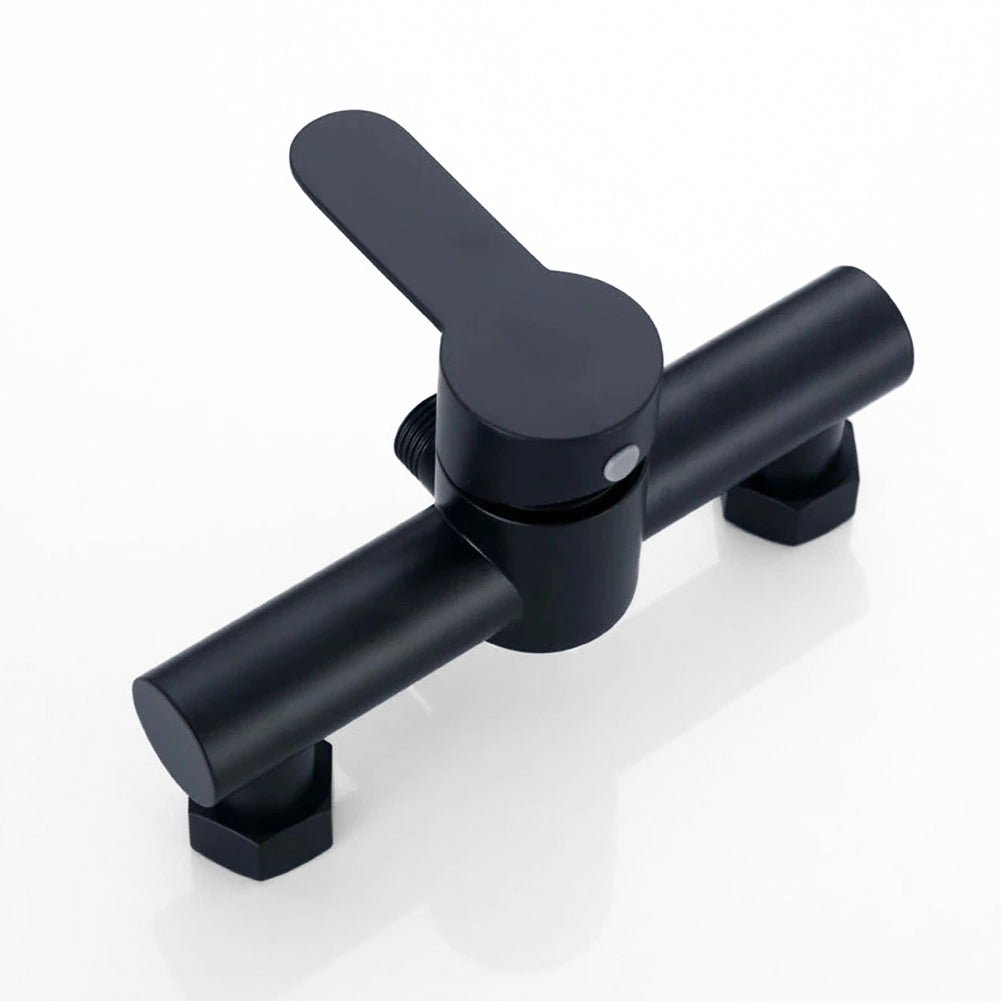 Robinet mitigeur douche noir à sortie basse — Édition Prestige