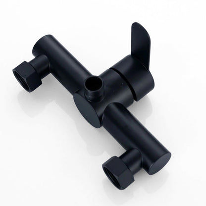 Robinet mitigeur douche noir à sortie basse — Édition Prestige