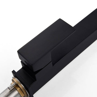 Noir Géométrique — Robinet Mitigeur de Cuisine Haut de Gamme