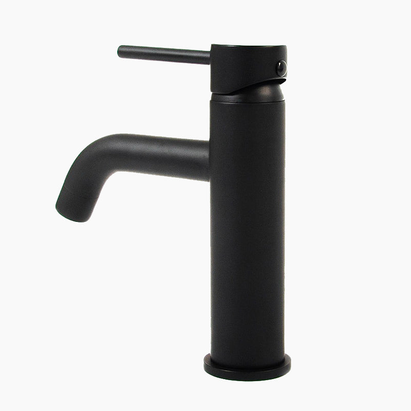 Robinet mitigeur lavabo noir mat — Édition Signature