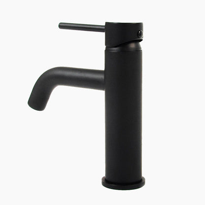 Robinet mitigeur lavabo noir mat — Édition Signature