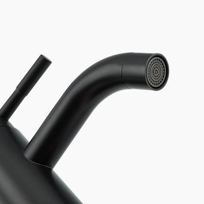 Robinet mitigeur lavabo noir mat — Édition Signature