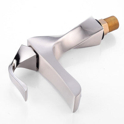 Robinet Mitigeur Lavabo Acier Brossé – Signature