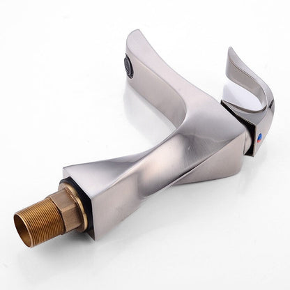 Robinet Mitigeur Lavabo Acier Brossé – Signature