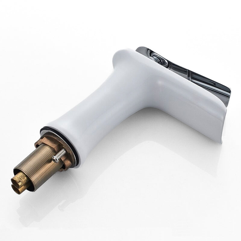 Robinet Mitigeur Lavabo Cascade Blanc – Édition Marque