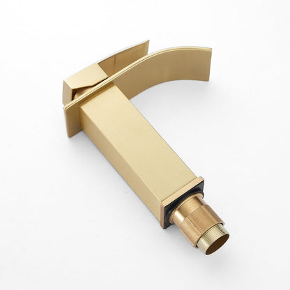 Mitigeur Lavabo Cascade Doré – Collection Prestige