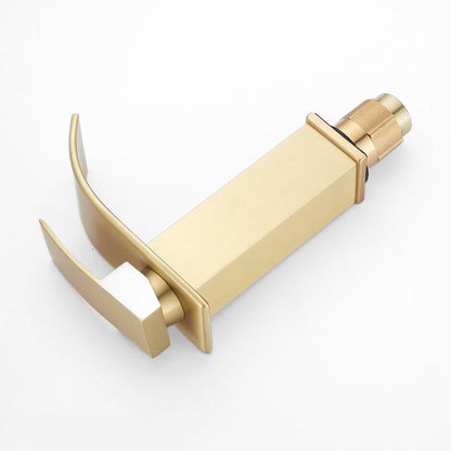 Mitigeur Lavabo Cascade Doré – Collection Prestige