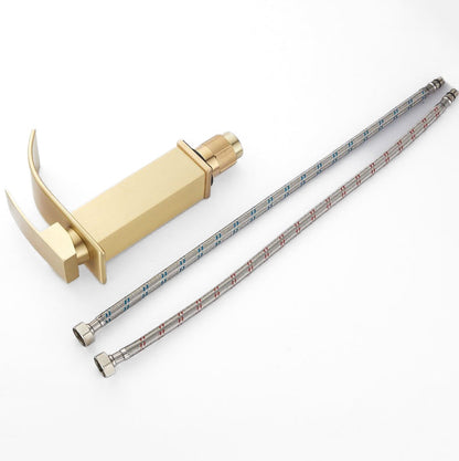 Mitigeur Lavabo Cascade Doré – Collection Prestige