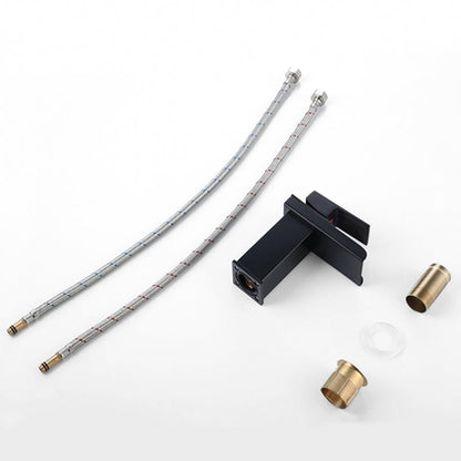 Robinet mitigeur lavabo cascade noir – design premium