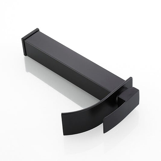 AquaLux Robinet Mitigeur Vasque Haut Cascade Noir