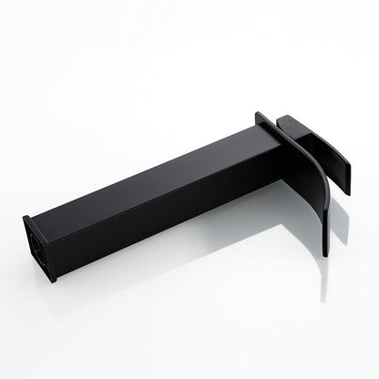 AquaLux Robinet Mitigeur Vasque Haut Cascade Noir