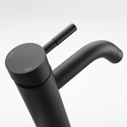 AquaNova Robinet Mitigeur Vasque Haut Noir Mat