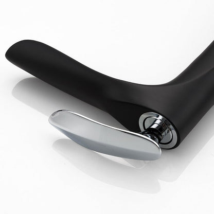 Robinet mitigeur vasque haut noir — édition premium