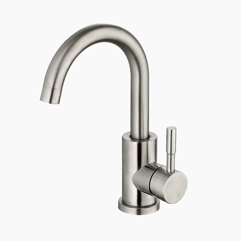 robinet-mitigeur-lavabo-acier-brosse-cygne