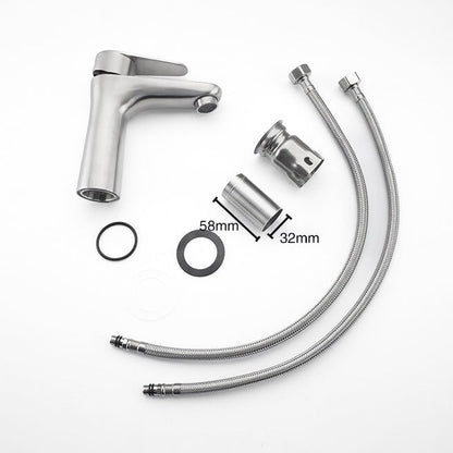 Robinet mitigeur lavabo acier brossé — Collection Signature