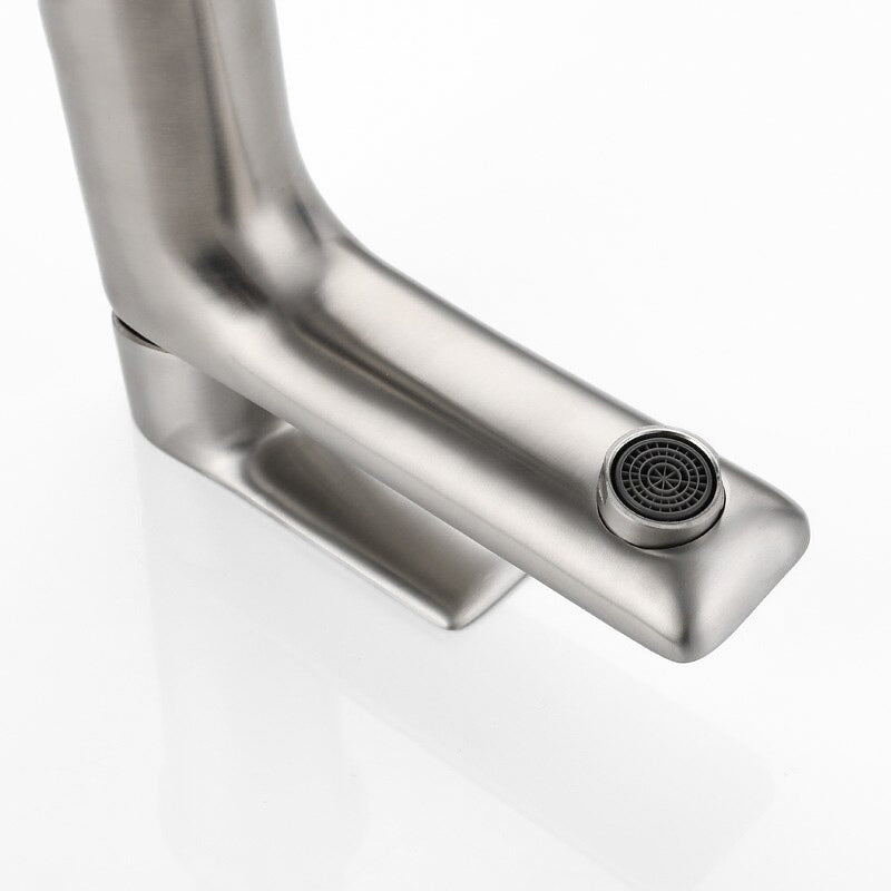 Robinet mitigeur lavabo ProLine – acier brossé