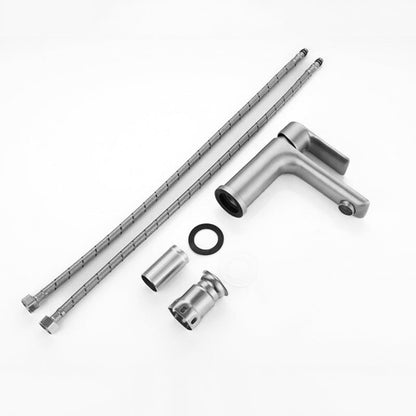 Robinet mitigeur lavabo ProLine – acier brossé