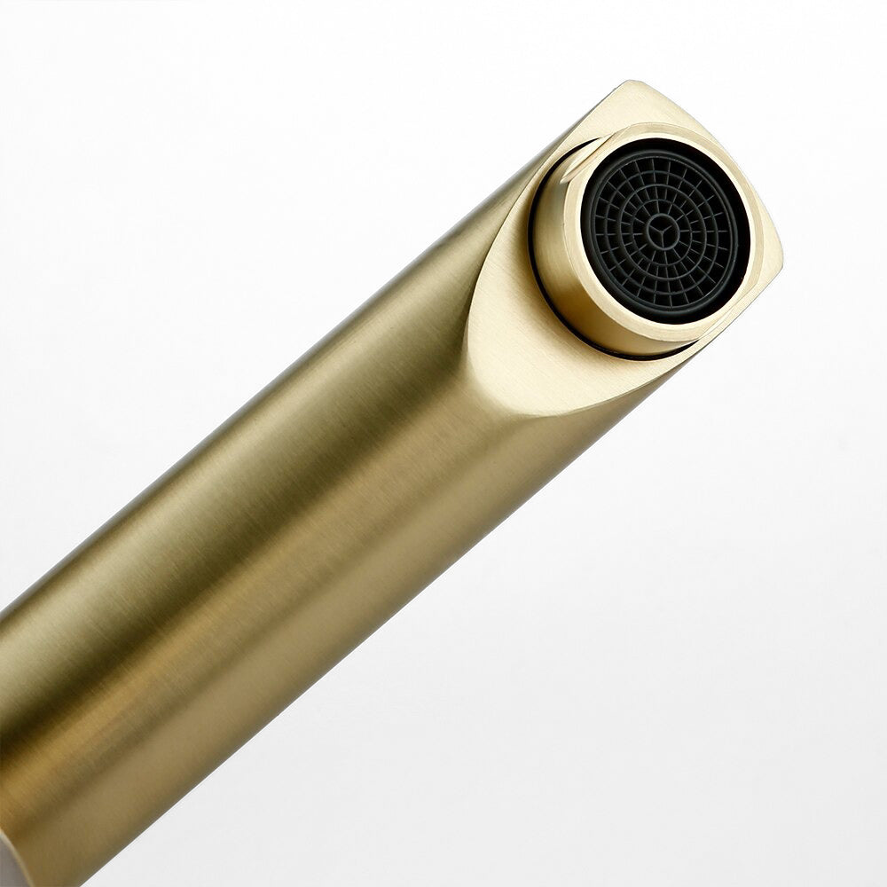 LuxeLine Robinet Mitigeur Lavabo Doré