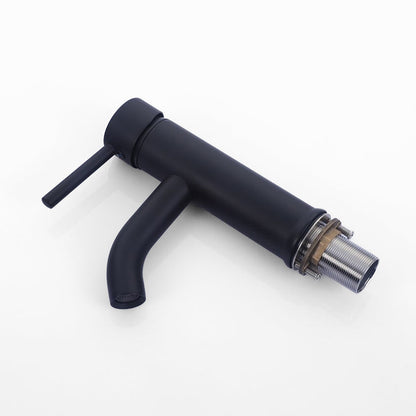 Robinet mitigeur lavabo noir mat - édition premium