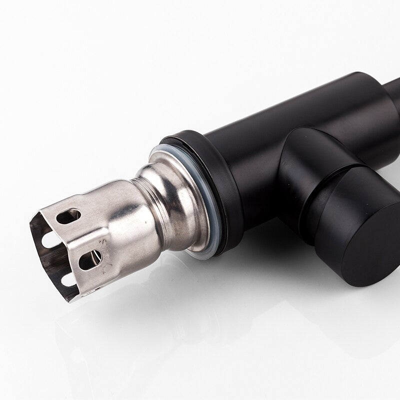 Robinet mitigeur lavabo noir mat — design signé