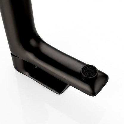 Robinet mitigeur lavabo noir mat — Édition Luxe