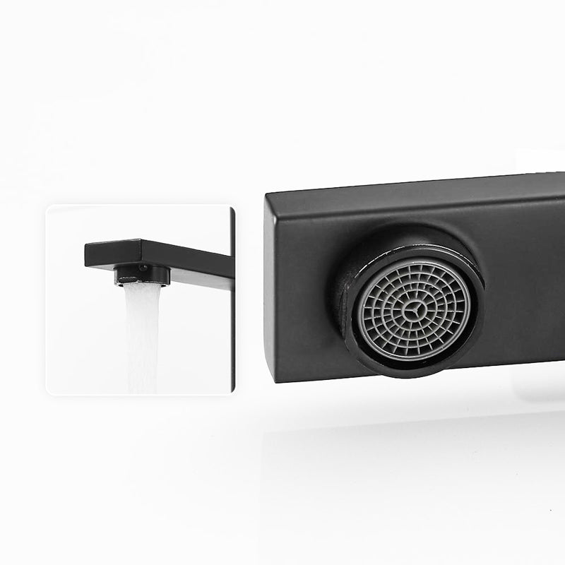 Luxio Robinet Mitigeur Lavabo Noir Mat