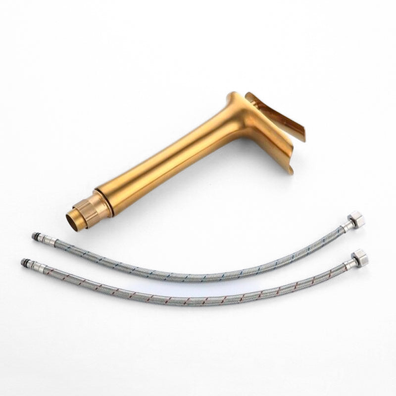 Robinet mitigeur vasque haut cascade doré – Série Prestige