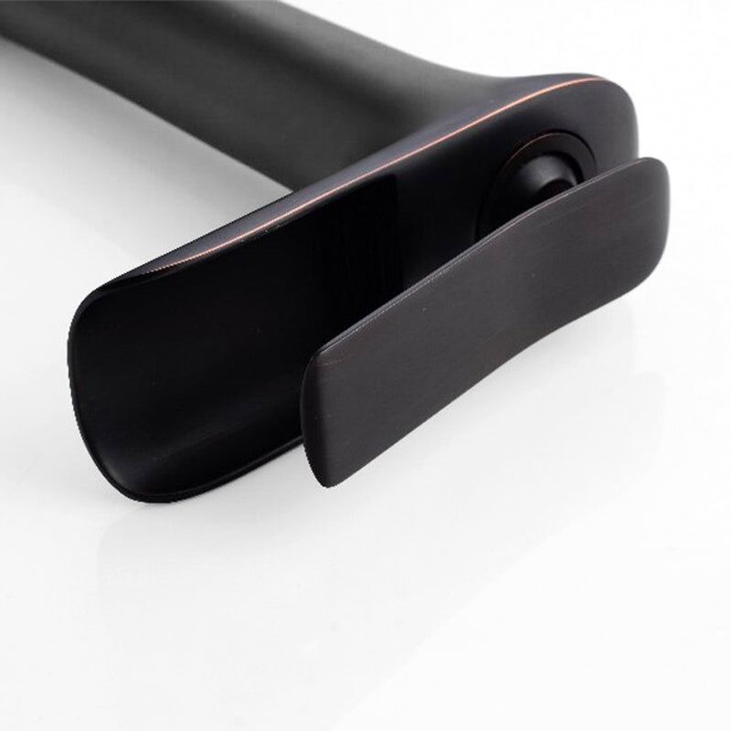 NovaFlow – Robinet Mitigeur Vasque Haut Cascade Noir