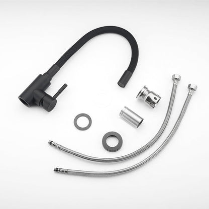 LuxaLine Robinet mitigeur vasque haut noir mat