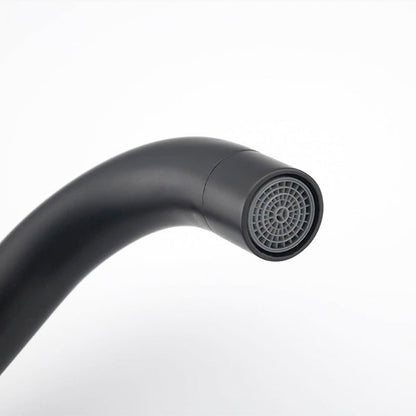 Robinet mitigeur vasque haut noir mat Carré Signature